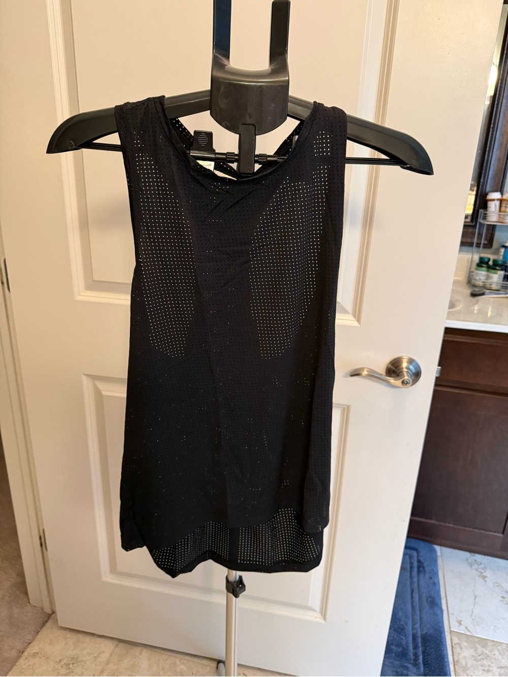 Reebok Black Women's Perforated Athletic Tank